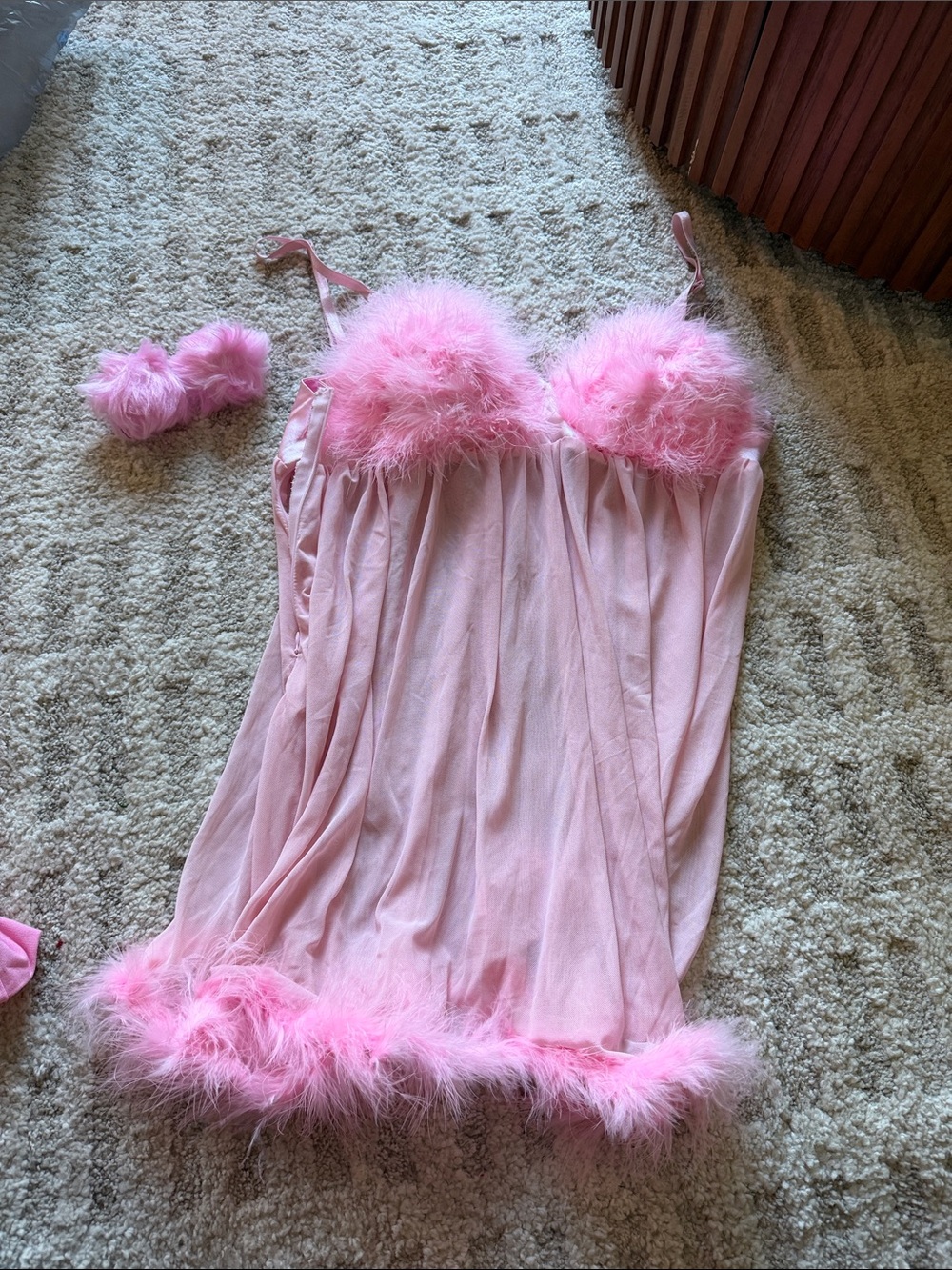 Austin Powers femme bot Halloween feather Chemise Nightgown